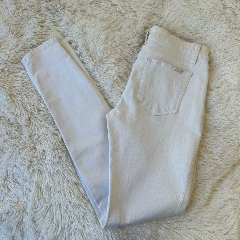 Joe's Jeans The Icon Skinny Mid Rise White Skinny Jeans Size: 27 - Picture 9 of 9